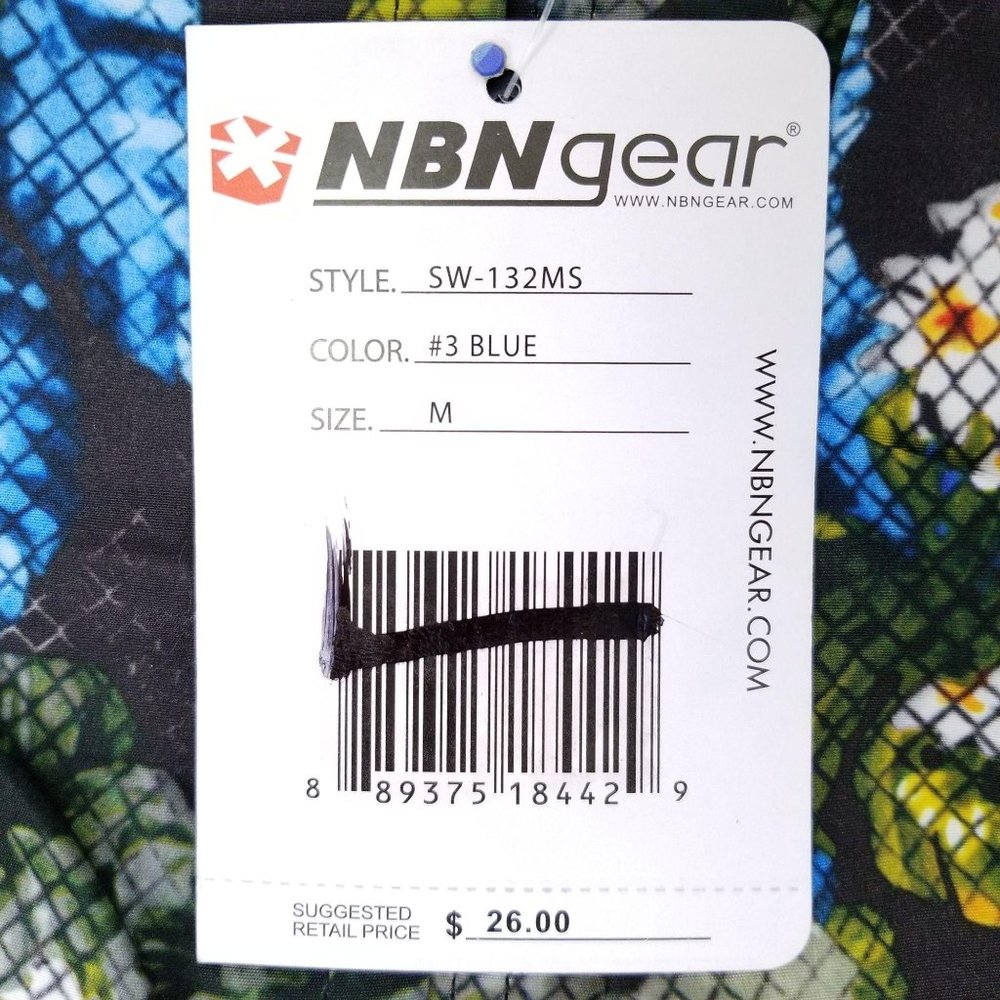 NBN Gear Mens Size M Swim Trunks Mesh Lined - Picture 6 of 6